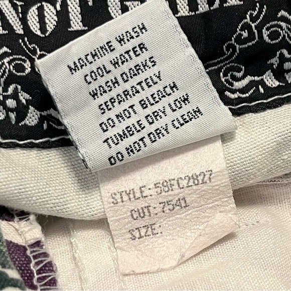 Vintage Printed Denim High Waisted Colorful Funky Mom Shorts Size 9/ 10 - Picture 6 of 8